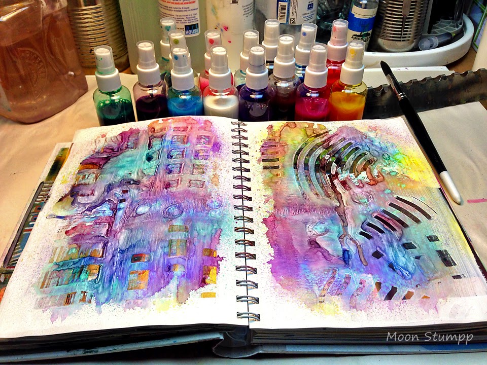How to make Acrylic Ink Spraygreat for mixed media work